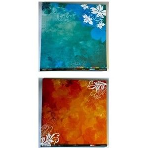 SANDYLION Rouge de Garance RMR37 "Blue Lagoon" DS 12x12 Scrapbook Paper-…